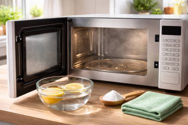 Cómo limpiar el microondas con limón y bicarbonato: elimina grasa y malos olores en 10 minutos