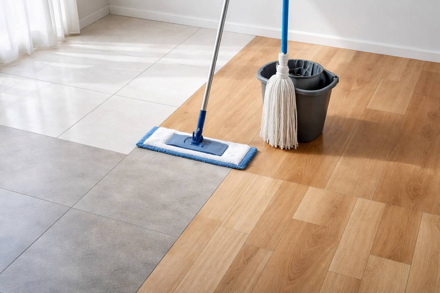 Qué mopa y fregona elegir según el tipo de suelo: porcelánico, laminado, parquet y vinilo